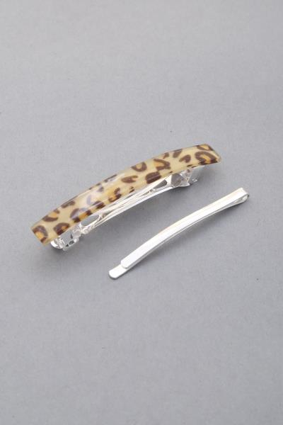 SODAJO LEOPARD PRINT HAIR CLIP SET