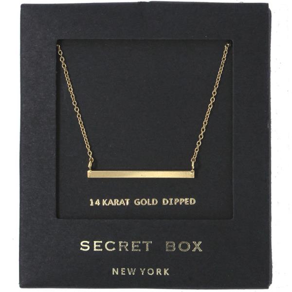 METAL BAR PENDANT NECKLACE