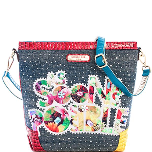 NICOLE LEE Printed Crossbody Bag