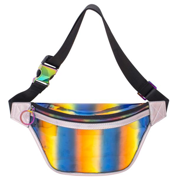 DESIGNER CHIC HOLOGRAM TINT SEMI TRANSPARENT WAIST BAG