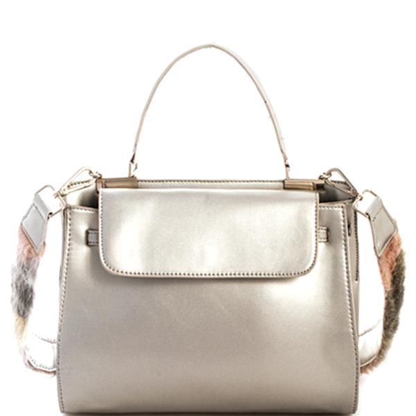 Street Level Designer Shoulder Satchel with Two Strap