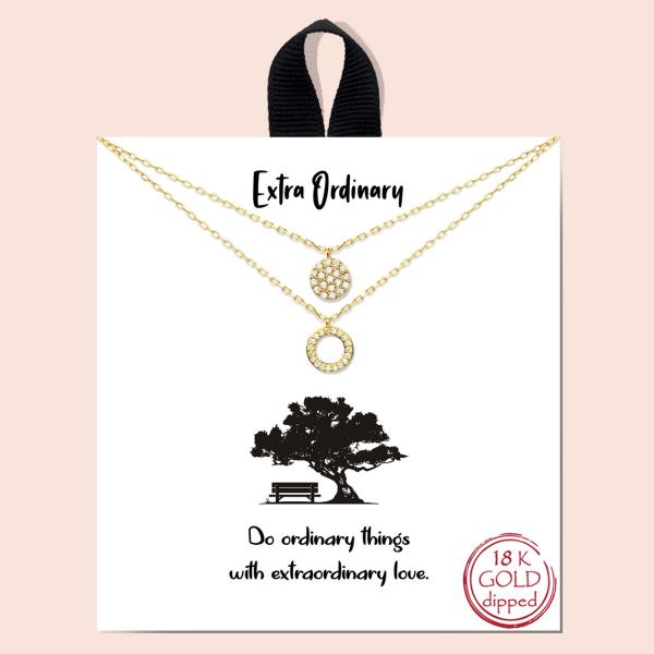 BLB EXTRA ORDINARY LAYERED PENDANT NECKLACE