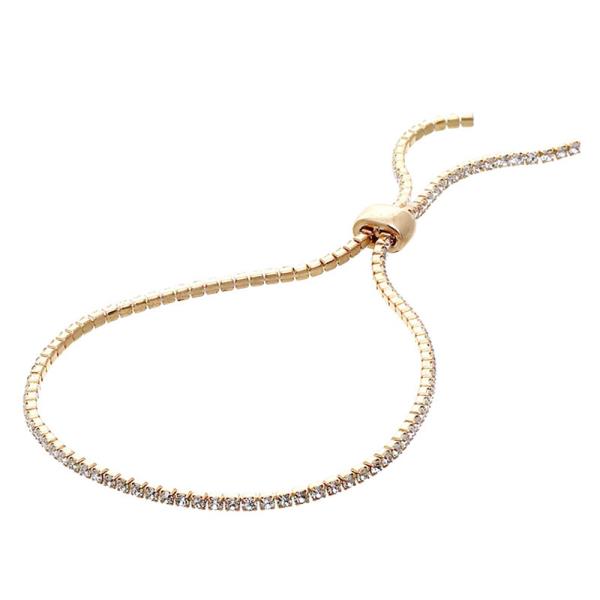 ADJUSTABLE MULTI RHINESTON BRACELET