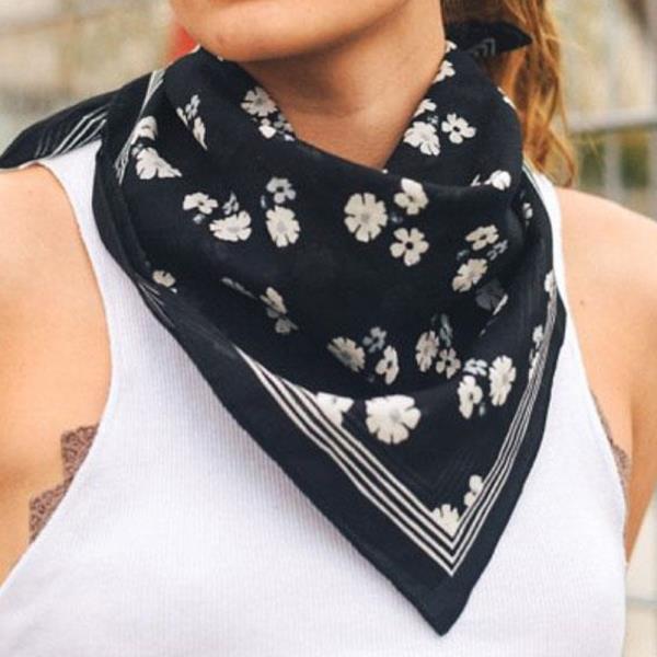 Modern Floral Pattern Bandana