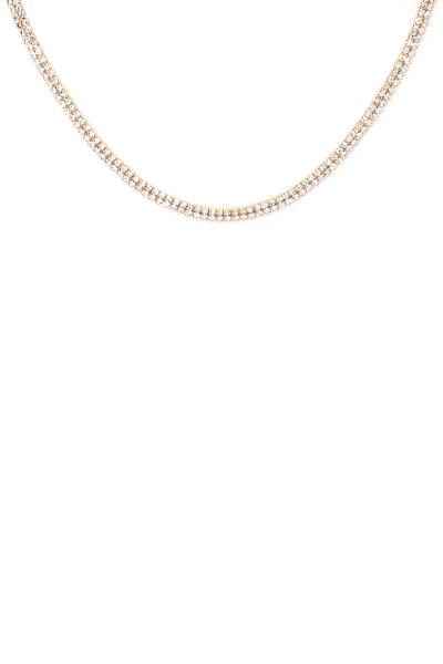 2 LINE RHINESTONE NECKLACE