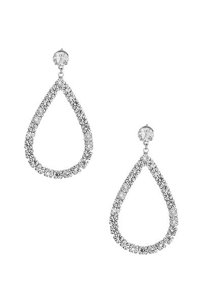Rhinestone Teardrop Shape Drop Earring