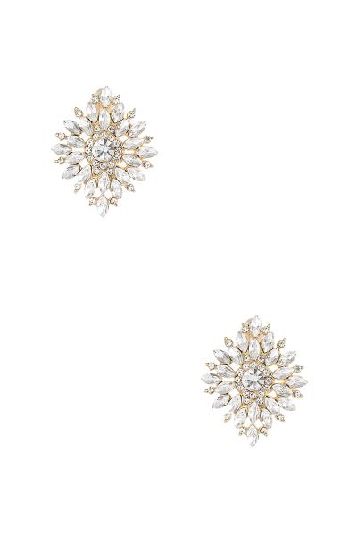 Marquise Stone Clip Earring