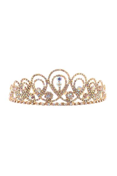 LUXURY RHINESTONE CRYSTAL CROWN TIARA