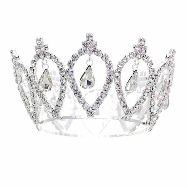RHINESTONE CROWN MINI TIARA
