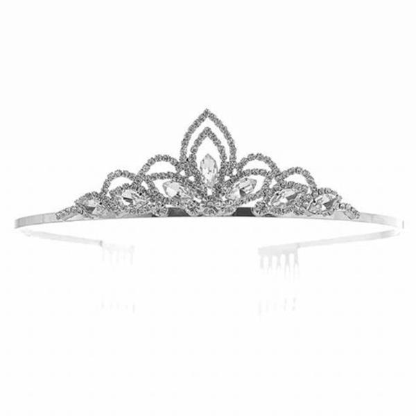 LUXURY RHINESTONE CRYSTAL CROWN HAIR TIARA