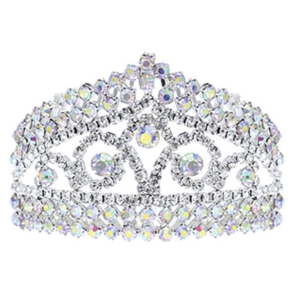 Cute Multi Rhinestone Zirconia Tiara
