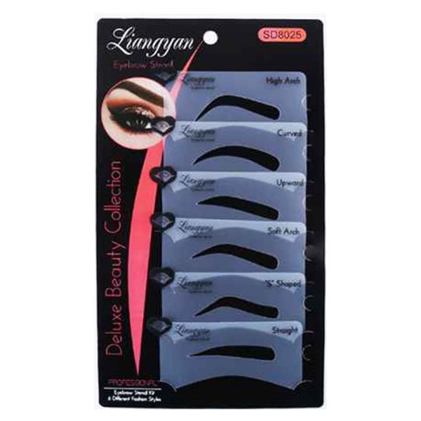 Beauty Collection 6 PC Eyebrow Stencil (12 Units)