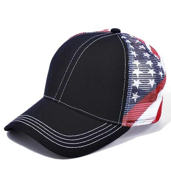 Usa Flag Cotton Twill Mesh Cap