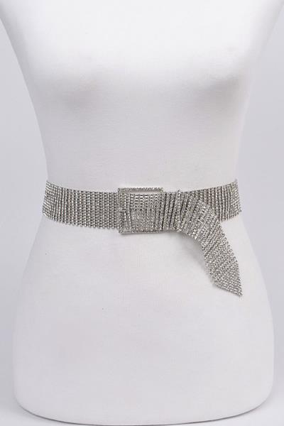 CHAINLINK RHINESTONE BELT