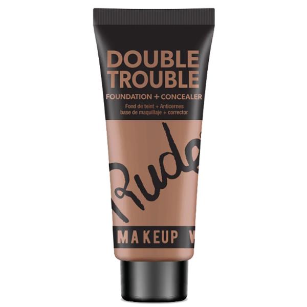 RUDE COSMETICS DOUBLE TROUBLE WALNUT FOUNDATION CONCEALER