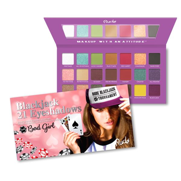 RUDE Cosmetic Blackjack 21 Eyeshadow Bad Girl
