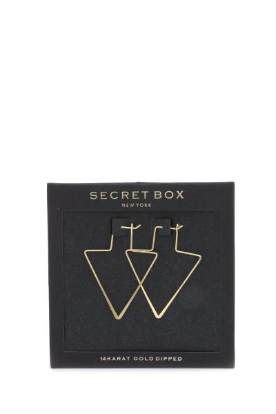 SECRET BOX Arrow Shape Drop Earring