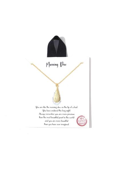 Morning Dew Teardrop Shape Necklace