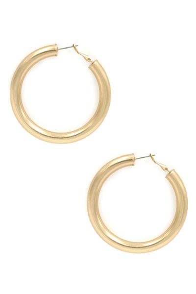 TUBE HOOP EARRING