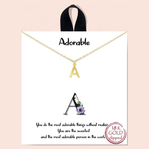 BLB METAL INITIAL NECKLACE