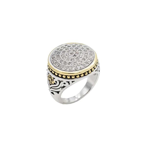 2 Tones Cubic Zirconia Rings