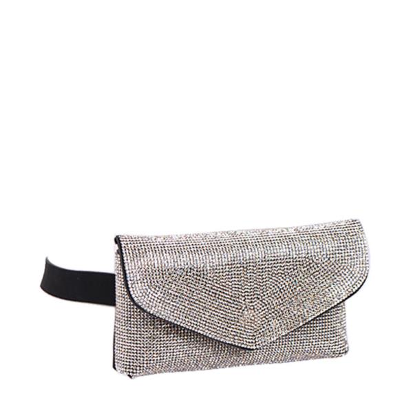 FASHION RHINESTONE SPARKLE BELT FANNY PACK