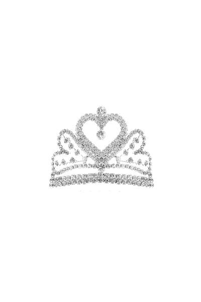 RHINESTONE ROYAL HEART TIARA