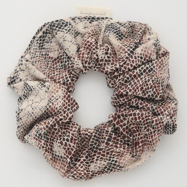 SNAKE PATTERN HAIR SCRUNCHIE