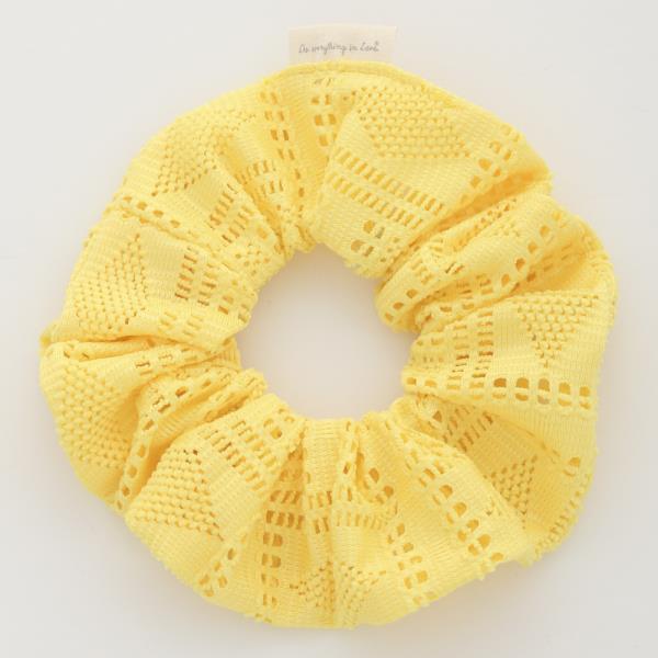 WOVEN PATTERN HAIR SCRUNCHIE