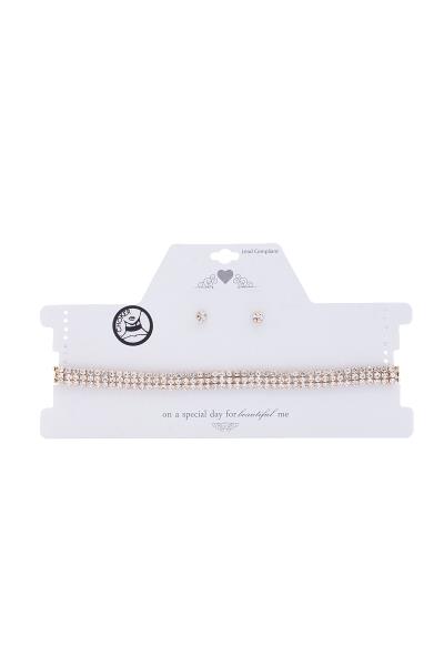 Rhinestone Choker Necklace