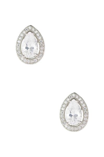 Cubic Zirconia Pear Shape Earring