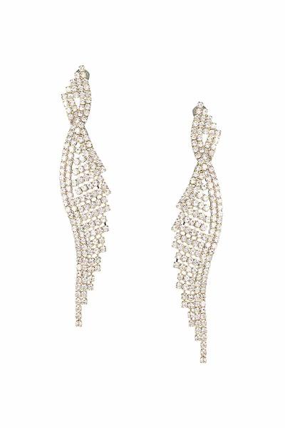 RHINESTONE CRYSTAL DROP EARRING