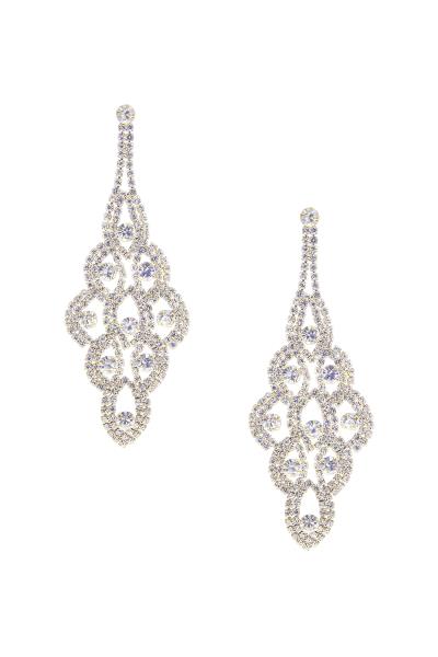 RHINESTONE VINTAGE BRIDAL POST EARRING