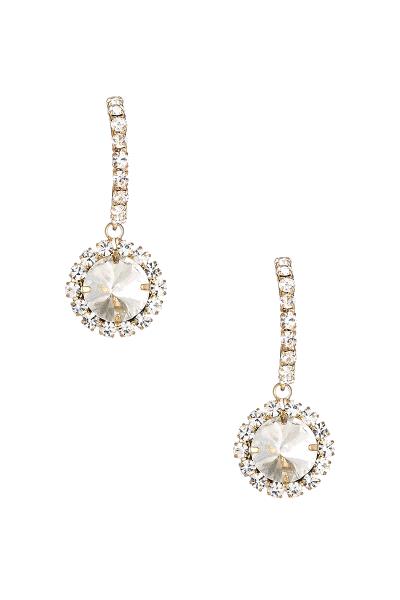 Stylish Rhinestone Border Crystal Earring