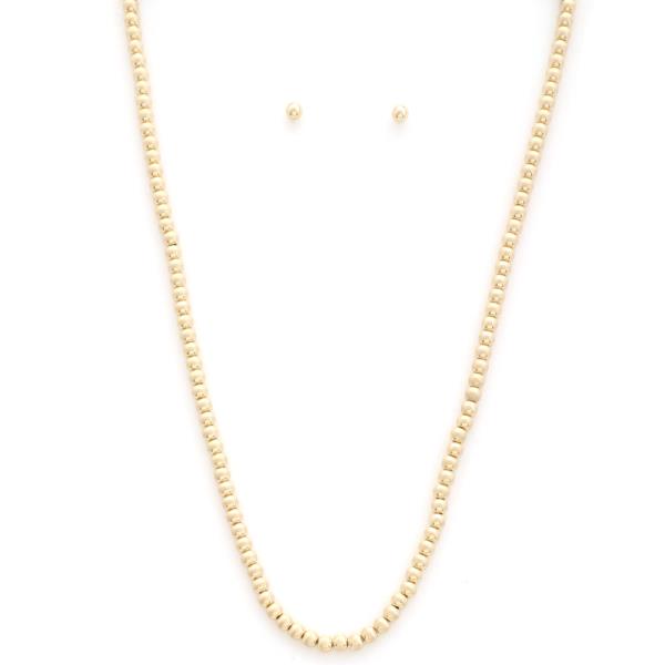 BALL BEAD METAL NECKLACE
