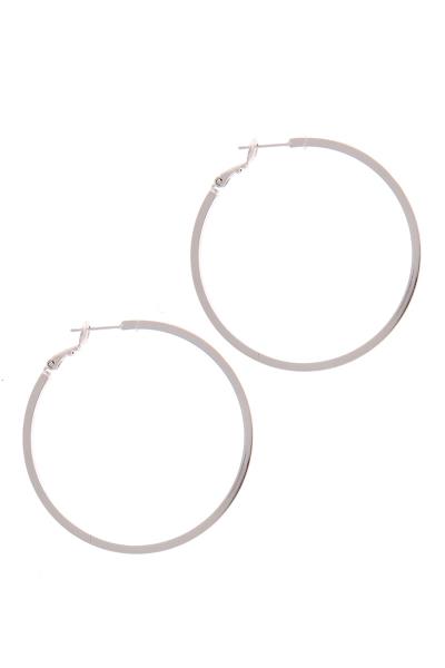 METAL HOOP EARRING