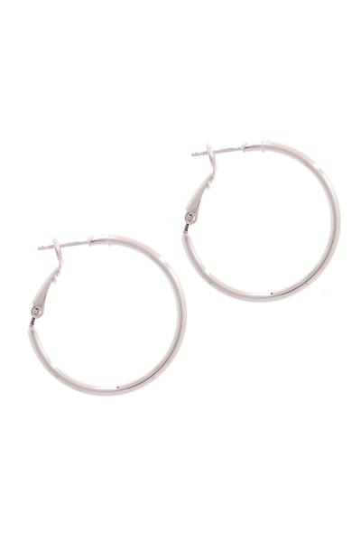 14K GOLD DIPPED METAL HOOP EARRING