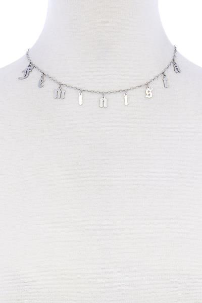 Stylish Feminista Letter Necklace