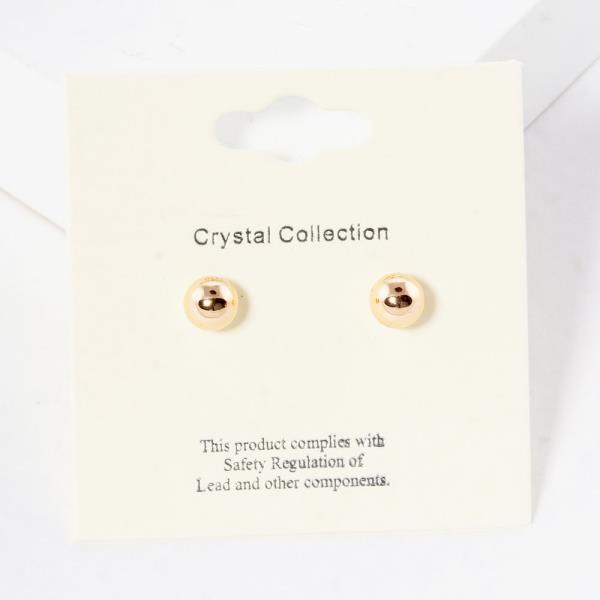 Metal Ball Stud Earring