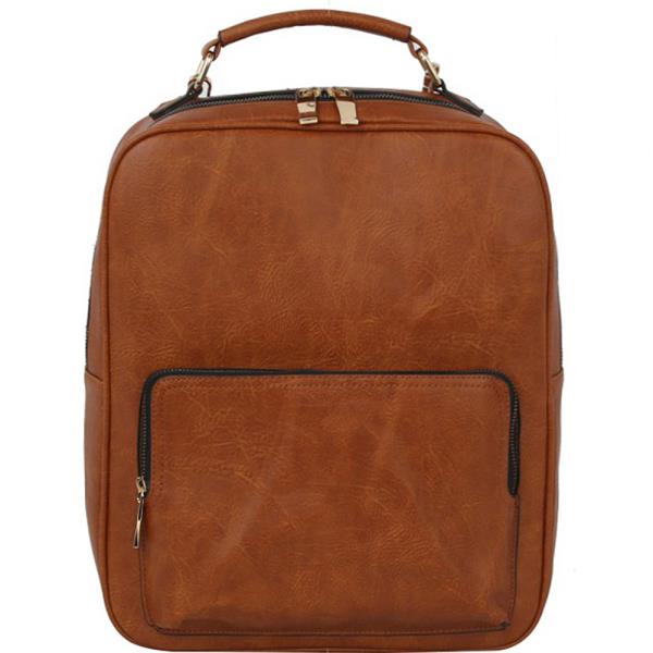 SMOOTH PLAIN CONVERTIBLE TROLLEY SLEEVE BACKPACK