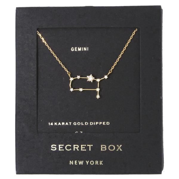 GEMINI CONSTELLATION STAR CHARM PENDANT NECKLACE