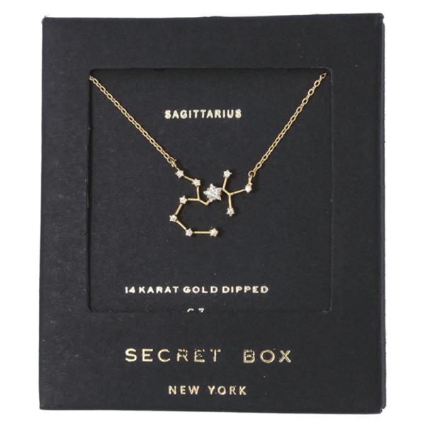 SAGITTARIUS CONSTELLATION STAR CHARM PENDANT NECKLACE