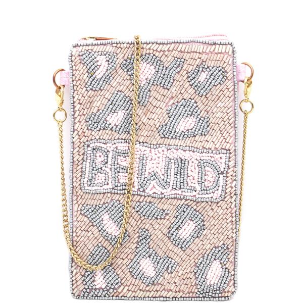 Be Wild Seed Bead Crossbody Cellular Accessory