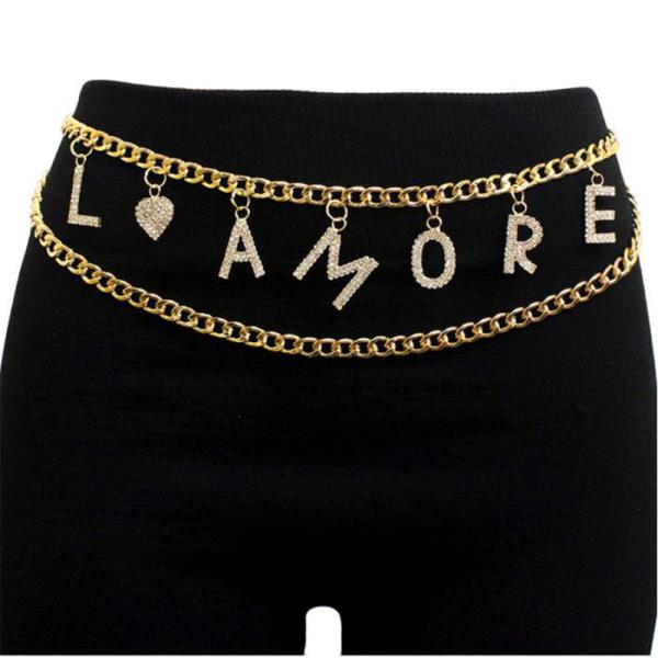 FASHION MULTI RHINESTONE CHIC LAMORE BELT