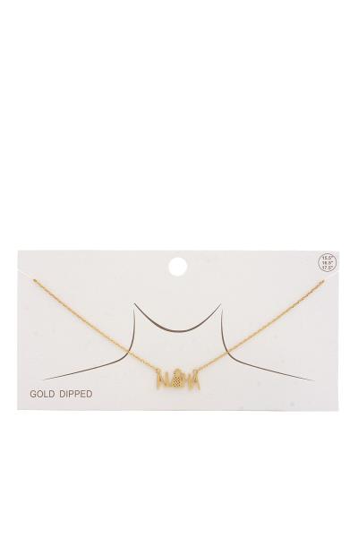 ALOHA PINEAPPLE CHARM NECKLACE