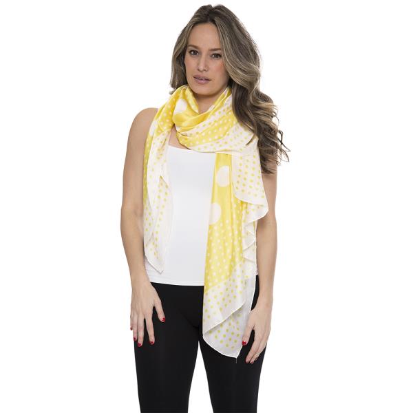 Silky Polka Dots Oblong Scarf
