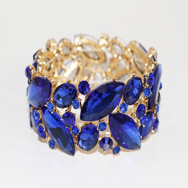Marquise Rhinestone Stretch Bracelet