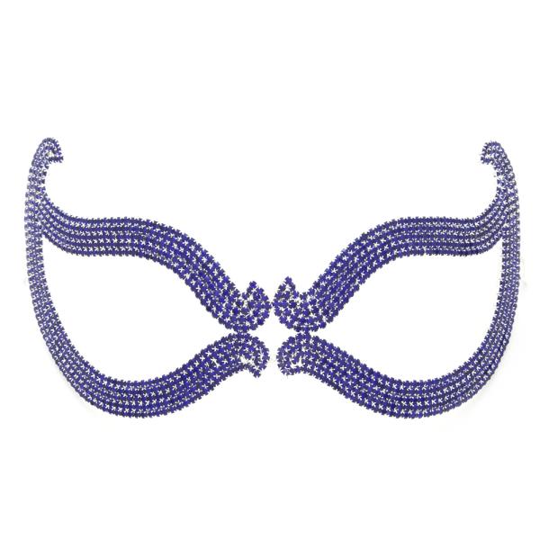 Masquerade Mask Rhinestone Holiday Party Face Mask