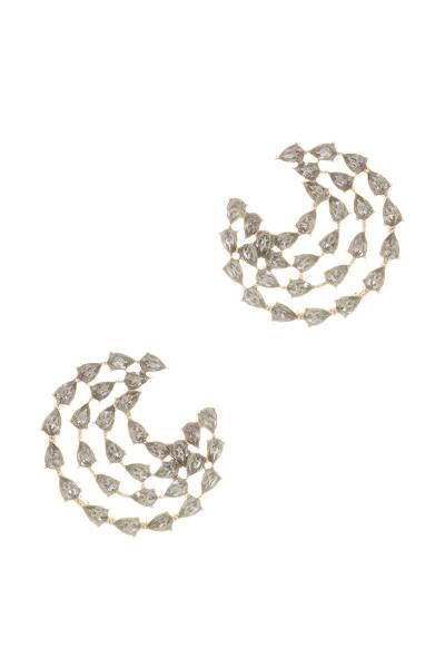 Crystal Stone Multi Round Stud Earring