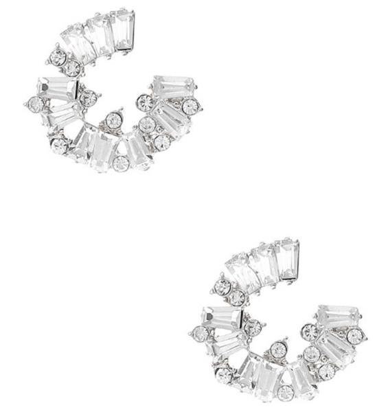 Crystallized Open Round Earring